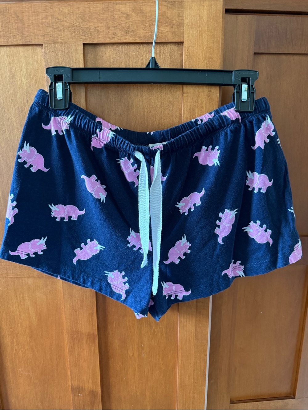 Forever 21 Pink Triceratops Dinosaur Sleep Shorts - Size Small Navy Blue Pajamas